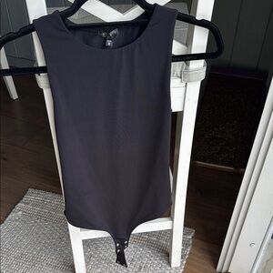 Dynamite Black Sleeveless Bodysuit